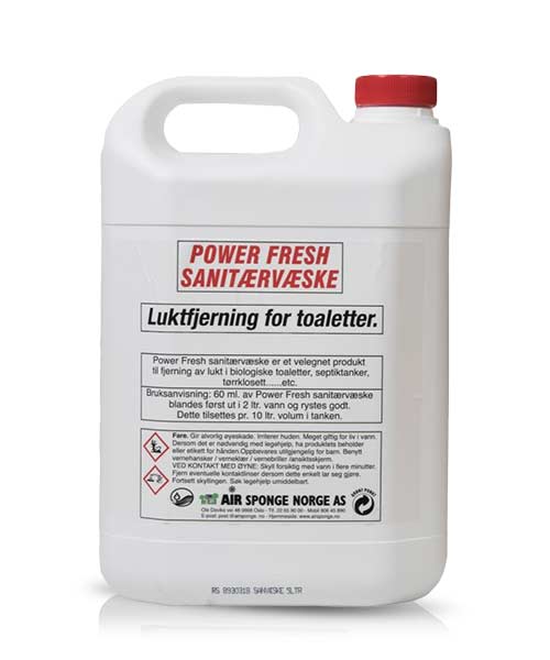 Power Fresh Sanitærvæske (5 liter) 1